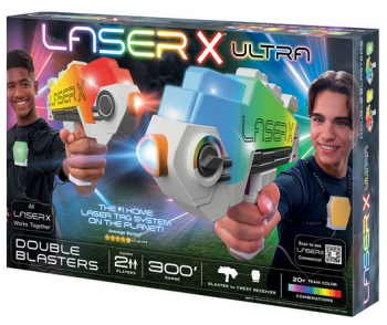 Ігровий набір для лазерних боїв для двох гравців Lazer X Ultra Double Blasters Laser Tag  