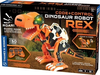 Динозавр РЕКС з програмуванням Dinosaur Robot REX Robotics & Engineering STEM Code+Control 