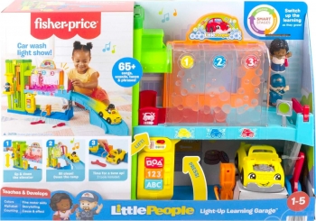 Трек Гараж фішер прайс  Fisher-Price Little People Car Wash Center Light-Up Learning Garage маленькі люди