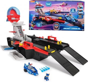 Щенячий патруль Штаб-квартира Авіаносця Мегакіно  Paw Patrol The Mighty Movie Aircraft Carrier HQ 