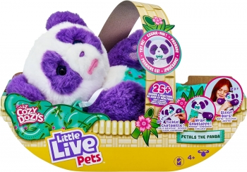 Інтерактивна Панда обіймашка  Little Live Pets  Cozy Dozys Petals Panda