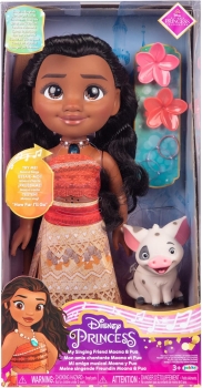 Ігровий набір співаюча лялька Моана з веслом та Пуа 35см Disney Princess My Singing Friend Moana & Pua