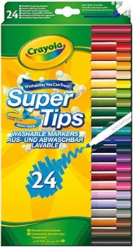 Набір фломастерів Supertips Crayola 24шт  Washable Super Tip Markers