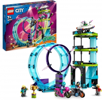  Лего Сіті LEGO 60361 City Неймовірне завдання для каскадерів Stuntz Ultimate Stunt Driver Challenge