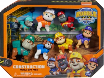Ігровий набір щенячий патруль Кріпиш і команда  7 фігурок цуценят Paw Patrol Rubble & Crew