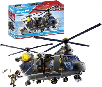 Конструктор Плеймобіл Playmobil City Action 71149 SWAT Rescue Helicopter Рятувальний вертоліт гелікоптер 