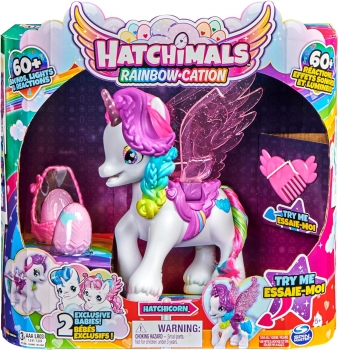 Інтерактивний єдиноріг  Хетчімалс з фігурками  Hatchimals CollEGGtibles Rainbow Unicorn Interactive  Hatchicorn 