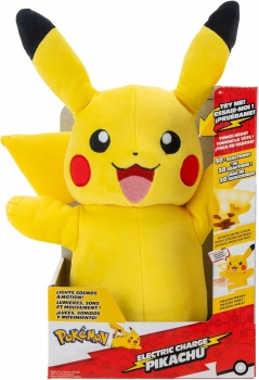 Інтерактивний плюшевий Покемон Пікачу Pokemon Electric Charge Pikachu Plush Interactive 