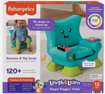 Розвиваючий стільчик Фішер прайс  Fisher-Price Laugh & Learn Smart Stages Chair