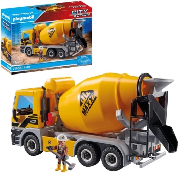Конструктор Плеймобіл PLAYMOBIL Бетонозмішувач 71406 Concrete Mixer