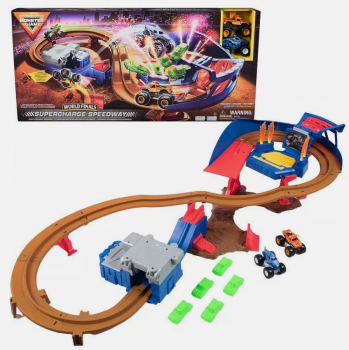 Автотрек джип  Monster Jam Booster Supercharge Speedway El Toro Loco, Megalodon
