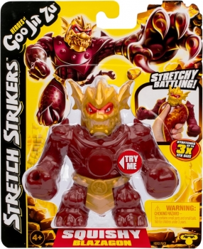 Фігурка тягнучка стретч антистрес Гуджитсу Heroes of Goo Jit Zu Блейзагон Stretchy  Action Figure Blazagon