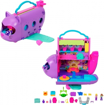 Ігровий набір Поллі Покет  Літак Koci Polly Pocket Kitty Airways Kotolot 