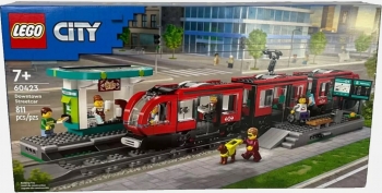  Конструктор Лего Сіті Трамвай і вокзал у центрі міста 60423  Downtown Streetcar