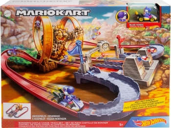Ігровий набір Трек Хот Вілс Маріо Карт Хаос у замку Боузера Hot Wheels Mario Kart Bowser's Castle 