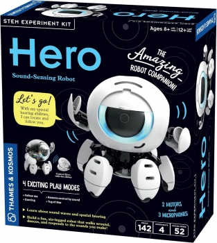 Інтерактивний робот Thames & Kosmos Hero Sound Sensing Robot, Kids Science Kit