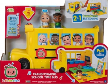 Ігровий набір  Шкільний автобус Кокомелон CoComelon Transforming School Time Bus