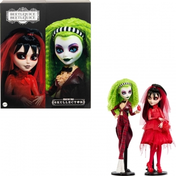 Набір Ляльки Бітлджус і Лідія Дтц 29 см Монстер Хай Monster High Skullector Beetlejuice Betelgeuse Lydia DeetzHYV96 
