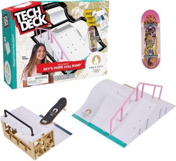 Ігровий набір Рампа Скейт-парк , скейти для рук, фінгерборд Tech Deck, Sky Brown’s Olympic Games Paris 2024 Ramp