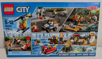  Лего Сіті  5в1  LEGO City Ultimate Lego City Hero Pack  66559 60100, 60106, 60136, 60157, 60163