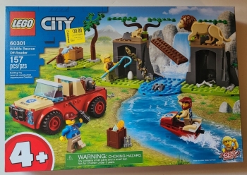  Лего Сіті  LEGO City Wildlife Rescue Off-Roader 60301 Позашляховик для порятунку диких тварин 