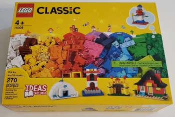 Лего LEGO Classic Bricks and Houses  лего классик   11008 Кубики та будиночки 270 деталей 