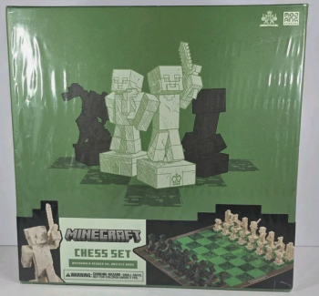 Ігровий набір шахи Майнкрафт MINECRAFT Overworld Heroes Vs Hostile Mobs Chessboard