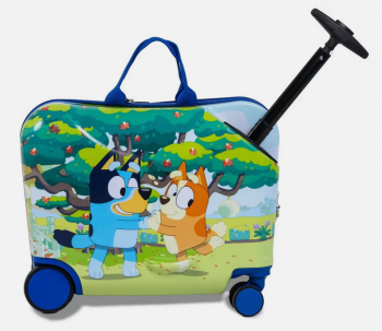Дитяча валіза для подорожей Блуї Bluey Checked Hardside Ride on Luggage
