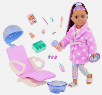 Лялька і салон краси  Glitter Girls 14" Spa Doll Annia & GG Spa Chair Playset