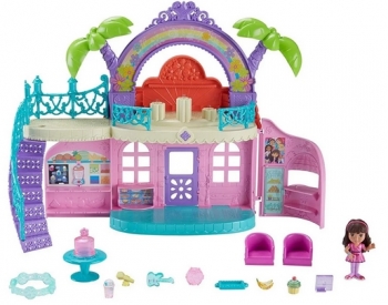Игровой домик кафе с музыкой и подсветкой Fisher-Price Dora and Friends Cafe 