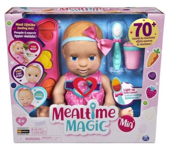 Интерактивная реалистичная аниматронная кукла Лувабелла Миа Luvabella Mealtime Magic Mia 